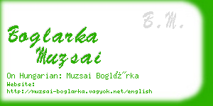 boglarka muzsai business card